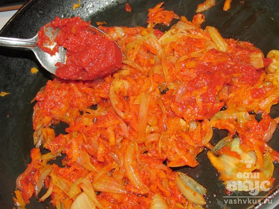 Картофель с луком и морковью