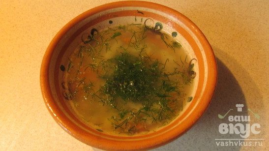 Рисовый суп с грибами