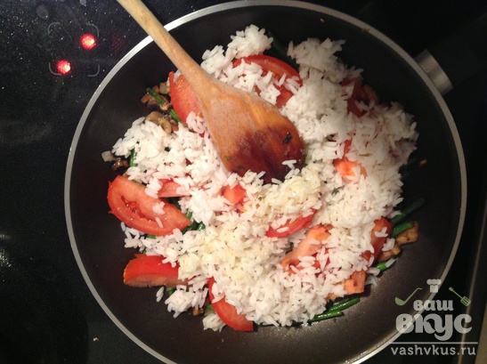 Телятина с рисом и овощами