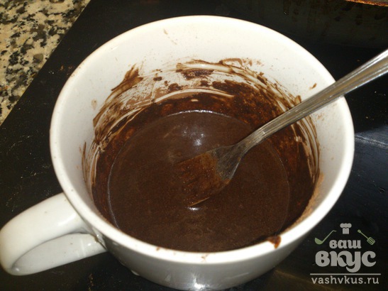 Шоколадный кекс с пропиткой