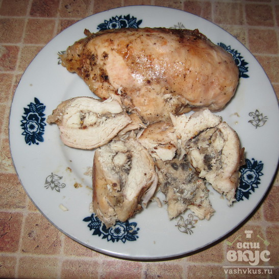 Куриные кармашки с грибной начинкой