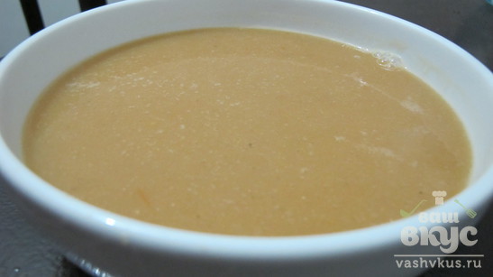 Суп-пюре из чечевицы с овощами