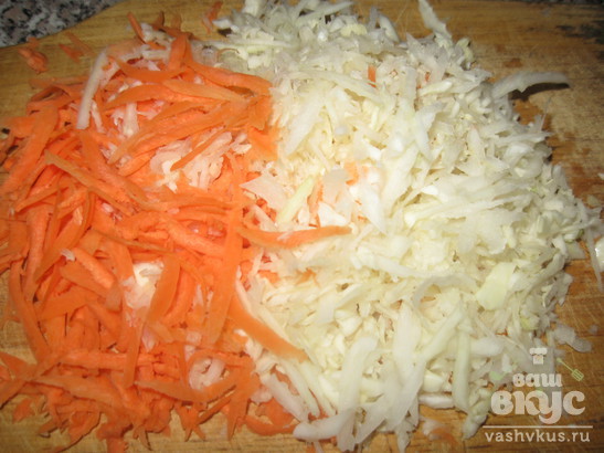 Салат Витаминный с капустой и морковью