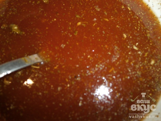 Крылышки в медовом соусе в духовке