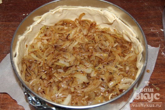 Сырно - луковый пирог из слоеного теста Onion Pie