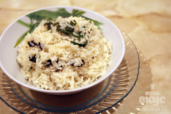 Рис с нори и шпинатом