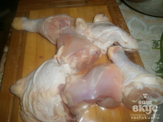 Куриные голени под соусом в духовке