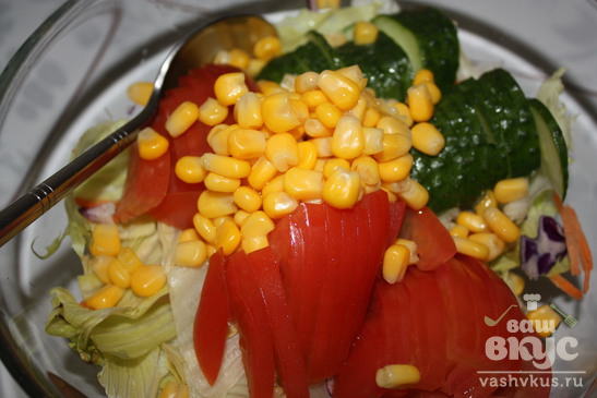 Овощной салат с бальзамическим уксусом и медом