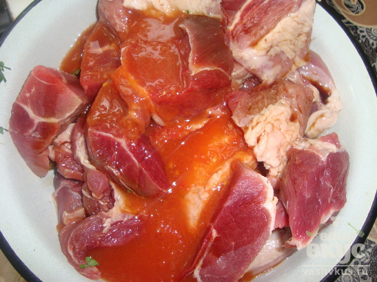 Маринованная свинина в духовке