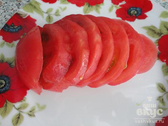 Макаронная запеканка с фаршем и помидором