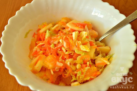 Овощной салат с апельсином