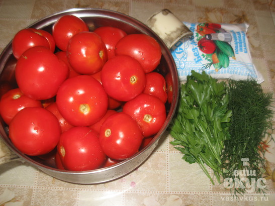 "Суповая" заготовка из помидор и зелени на зиму