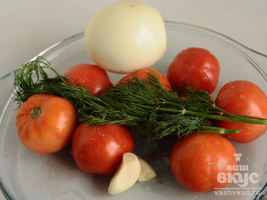 Салат из кабачков и помидоров с уксусом на зиму