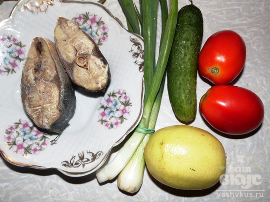 Салат с тунцом и огурцом