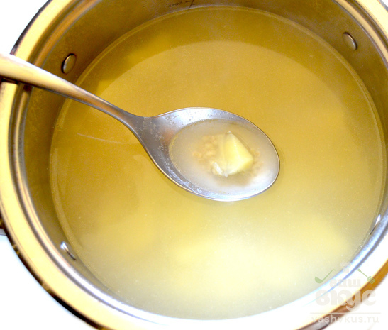 Сливочный суп с булгуром