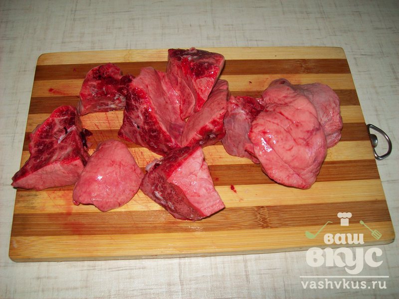 Свиное легкое жареное (пошаговый фото рецепт) - ВашВкус