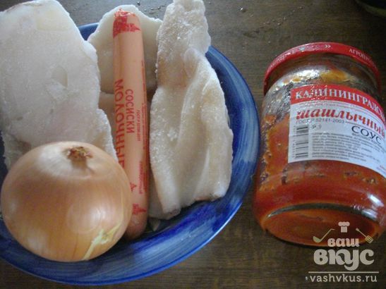 Кальмары в томатно - сметанном соусе