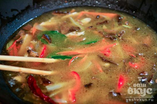 Азиатский суп с цветной капустой
