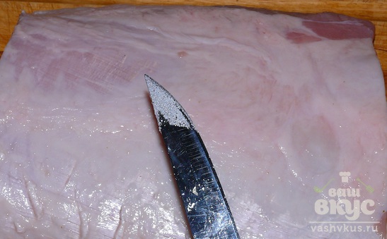 Запечённая свинина с кориандром с рукаве
