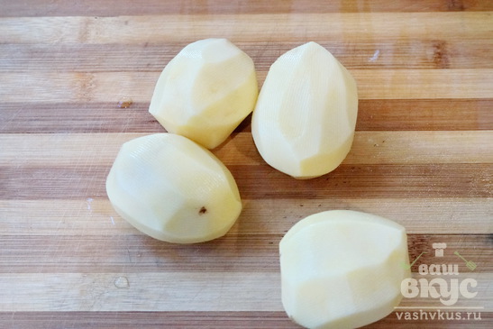 Картофельные котлеты с грибной подливкой
