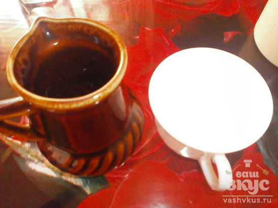 Кофе с молотой корицей в турке