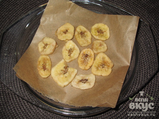 Банановые чипсы в духовке