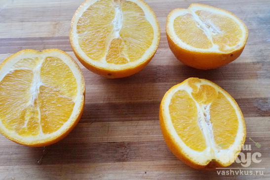 Желе в апельсиновых корках