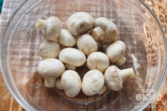 Скумбрия фаршированная грибами